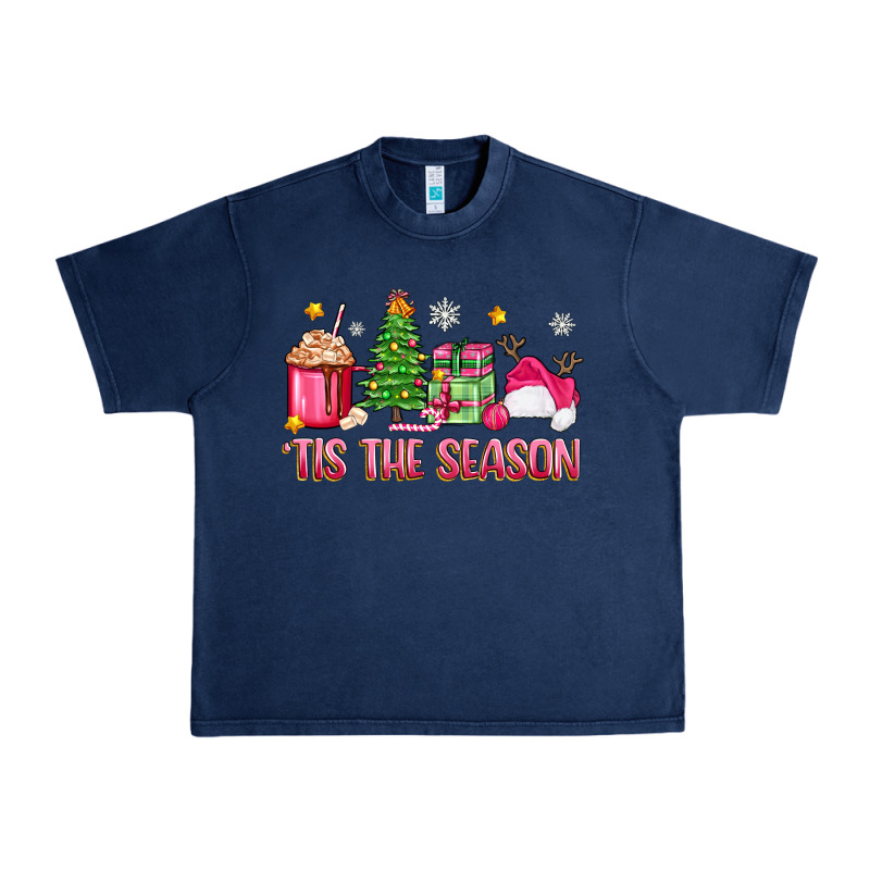 'tis The Season Pink Christmas Urban Heavy Tee by Zillion Design Studio | Teevron