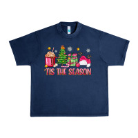 Navy 'tis the season pink christmas Urban Heavy Tee - Zillion Design Studio