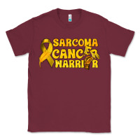 Burgundy Sarcoma Cancer Warrior Classic Tee - texasbilliewilder