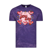 Cloud Purple valentines day positive affirmations Vintage Tee - MaliasSmallBusiness