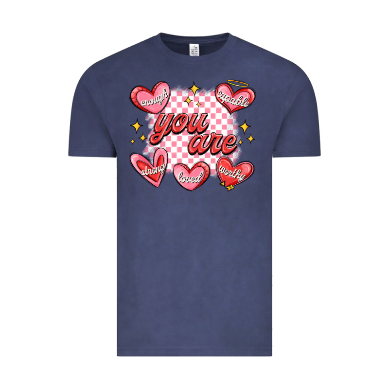 Valentines Day Positive Affirmations Vintage Tee by MaliasSmallBusiness | Teevron