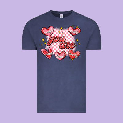 Vintage Tee valentines day positive affirmations