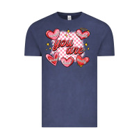 Vintage Denim valentines day positive affirmations Vintage Tee - MaliasSmallBusiness