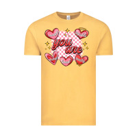Vintage Mustard valentines day positive affirmations Vintage Tee - MaliasSmallBusiness
