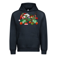 Navy Christmas Game Controller Urban Hoodie - MaliasSmallBusiness