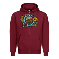 Burgundy cowboy take me away 2 Zipper Hoodie - SublimationCraftShop