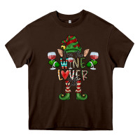 Chocolate Brown I'm The wine Lover Elf Heavy Core Tee - CowhideDigitalArt