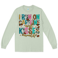 Matcha i run on caffeine and kisses mothers day Long Sleeve Tee - texasbilliewilder