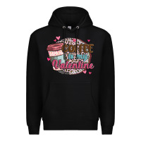 Black coffee is my valentine Premium Hoodie - MaliasSmallBusiness