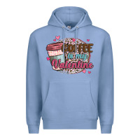Colony Blue coffee is my valentine Premium Hoodie - MaliasSmallBusiness
