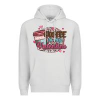 Dove Grey coffee is my valentine Premium Hoodie - MaliasSmallBusiness