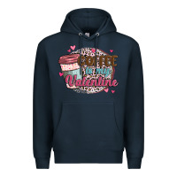 Navy coffee is my valentine Premium Hoodie - MaliasSmallBusiness