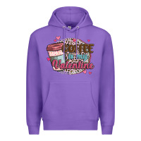 Purple coffee is my valentine Premium Hoodie - MaliasSmallBusiness