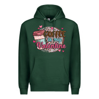 Sports Green coffee is my valentine Premium Hoodie - MaliasSmallBusiness
