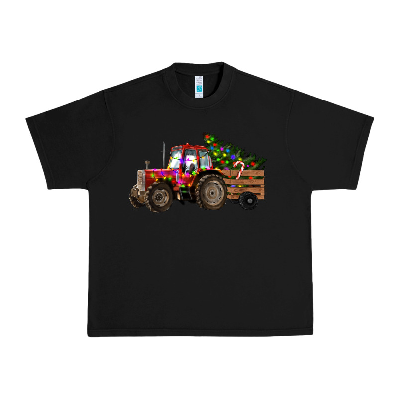 Christmas Farm Tractor Urban Heavy Tee by RanaPortraitStore | Teevron