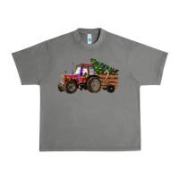 Tornado Christmas Farm Tractor Urban Heavy Tee - RanaPortraitStore