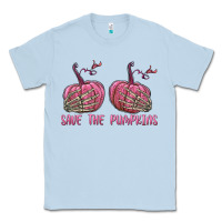 Dusty Blue Save The Pumpkins Classic Tee - texasbilliewilder