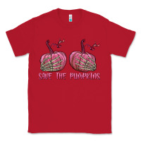 Red Save The Pumpkins Classic Tee - texasbilliewilder