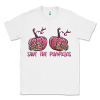 White Save The Pumpkins Classic Tee - texasbilliewilder