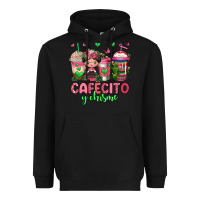 Black cafecito y chisme coffee cups Heavyweight Hoodie - Jasminsmagicworld