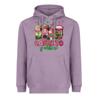 Lavender cafecito y chisme coffee cups Heavyweight Hoodie - Jasminsmagicworld