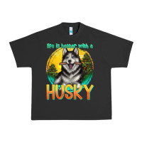 Pigment Black life is better with a husky Urban Heavy Tee - texasbilliewilder