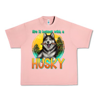 Salmon life is better with a husky Urban Heavy Tee - texasbilliewilder
