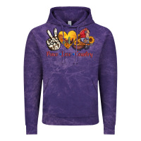 Cloud Purple peace love country american texas flag boots Vintage Hoodie - AdoDesignShop