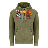 Vintage Olive peace love country american texas flag boots Vintage Hoodie - AdoDesignShop