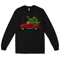 Black christmas trees with truck Long Sleeve Tee - RanaPortraitStore