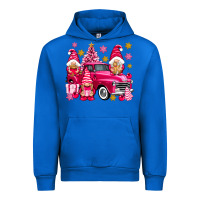 Cobalt Pink christmas gnomes truck Urban Hoodie - NancyCooperArtShop