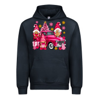 Navy Pink christmas gnomes truck Urban Hoodie - NancyCooperArtShop