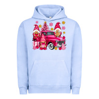 Pigment Grape Ice Pink christmas gnomes truck Urban Hoodie - NancyCooperArtShop