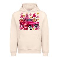 Sandshell Pink christmas gnomes truck Urban Hoodie - NancyCooperArtShop
