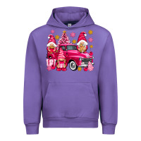 Tulip Pink christmas gnomes truck Urban Hoodie - NancyCooperArtShop