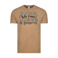 Vintage Coffee a woman who knows her worth is dangerous Vintage Tee - MaliasSmallBusiness
