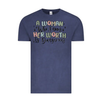 Vintage Denim a woman who knows her worth is dangerous Vintage Tee - MaliasSmallBusiness