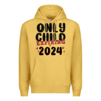 Antique Gold only child expiring 2024 Premium Hoodie - MaliasSmallBusiness