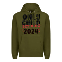 Army Green only child expiring 2024 Premium Hoodie - MaliasSmallBusiness