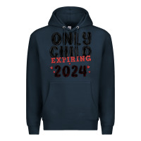 Navy only child expiring 2024 Premium Hoodie - MaliasSmallBusiness