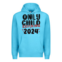 Ocean Blue only child expiring 2024 Premium Hoodie - MaliasSmallBusiness