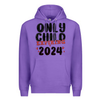 Purple only child expiring 2024 Premium Hoodie - MaliasSmallBusiness