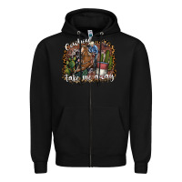 Black cowboy take me away Zipper Hoodie - SublimationCraftShop