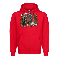 Red cowboy take me away Zipper Hoodie - SublimationCraftShop