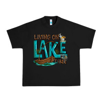Black living on lake time Urban Heavy Tee - texasbilliewilder