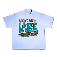 Grape Ice living on lake time Urban Heavy Tee - texasbilliewilder