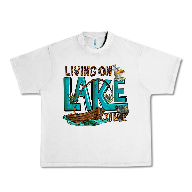Living On Lake Time Urban Heavy Tee by texasbilliewilder | Teevron