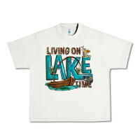 Pistachio living on lake time Urban Heavy Tee - texasbilliewilder