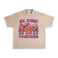 French Oak we fight together breast cancer gnome Urban Heavy Tee - BarkalooDesign