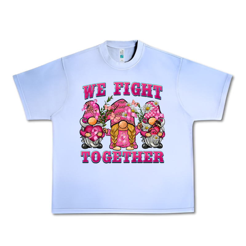 We Fight Together Breast Cancer Gnome Urban Heavy Tee by BarkalooDesign | Teevron